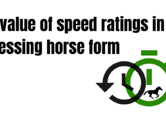 The value of speed ratings in assessing a horse race