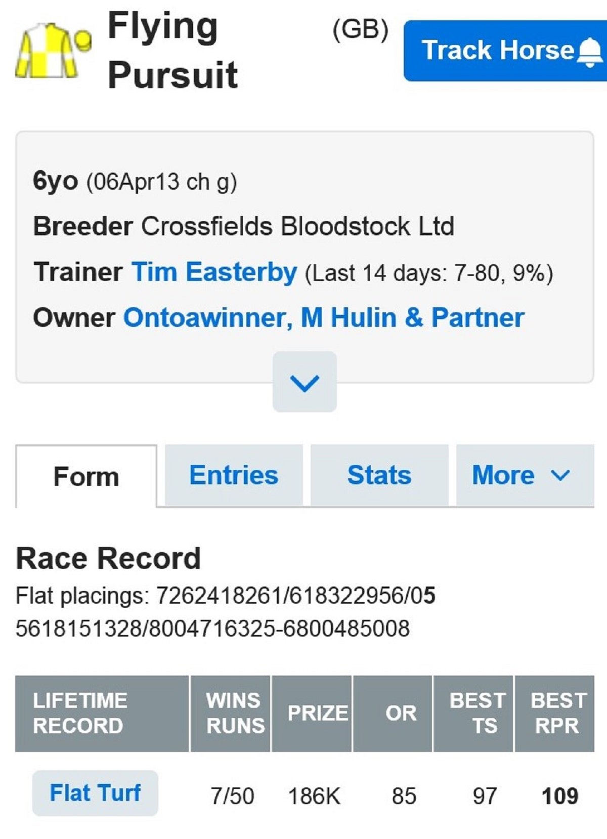 Flyin Pursuit soft ground performer