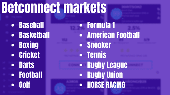 Betconnect markets