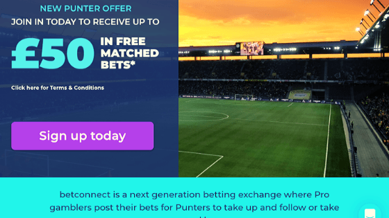 Betconnect new customer sign up offer