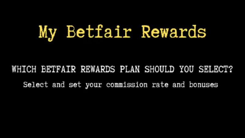 My Betfair rewards plan